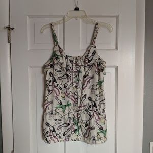 ruffled tank top